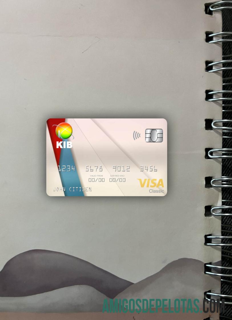 Iraque Curdistão Banco Internacional Visa Classic Card Photolook Front amostra